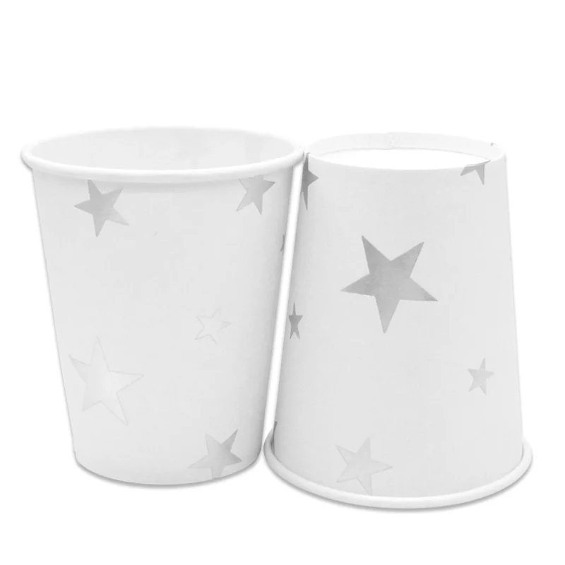 Silver Star 10pcs 6 шт./лот, коробки для попкорна из золотистой фольги для свадебной вечеринки, украшения для детского душа, подарки на Рождество, день рождения, вечеринку - Цвет: Silver Star 10pcs