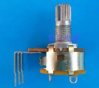 WH148 3Pin правый угол с переключателем 10K 50K 100K 500K один потенциометр мощности горшок x 100 шт