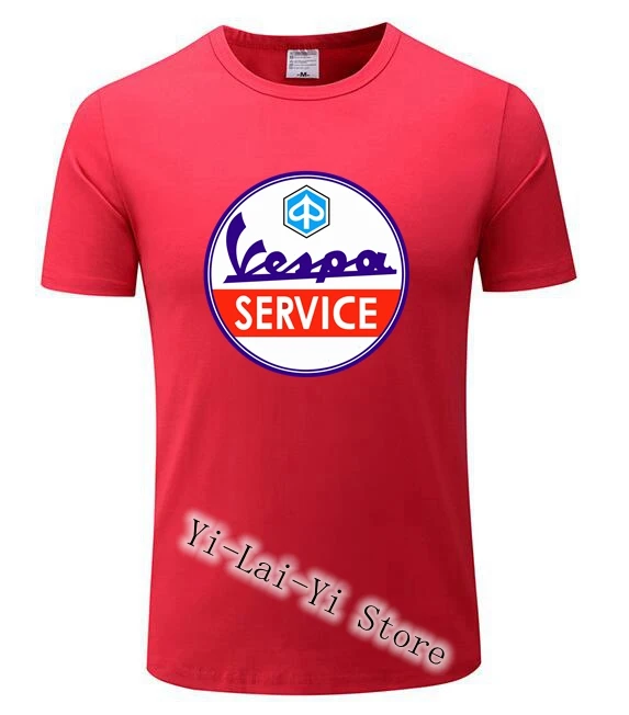 Италия Легенда Мужская Vespa servisio Винтажная Футболка сервис мужская футболка