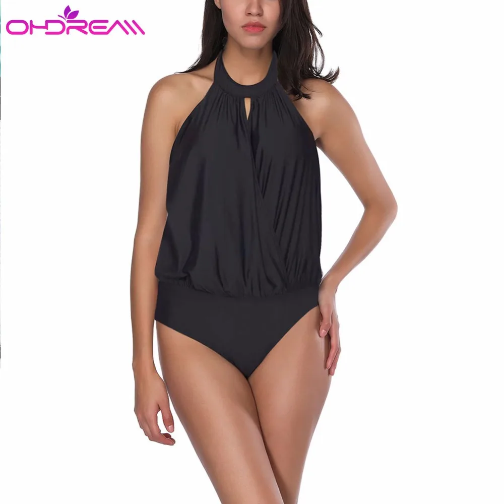 OHDREAM сексуальный женский купальник с цветочным принтом сдельный 2018 купальный