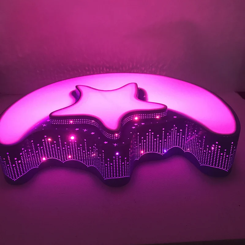 Современный 2 4 г удаленного Bluetooth музыкальный плеер RGB красочные детей потолочный