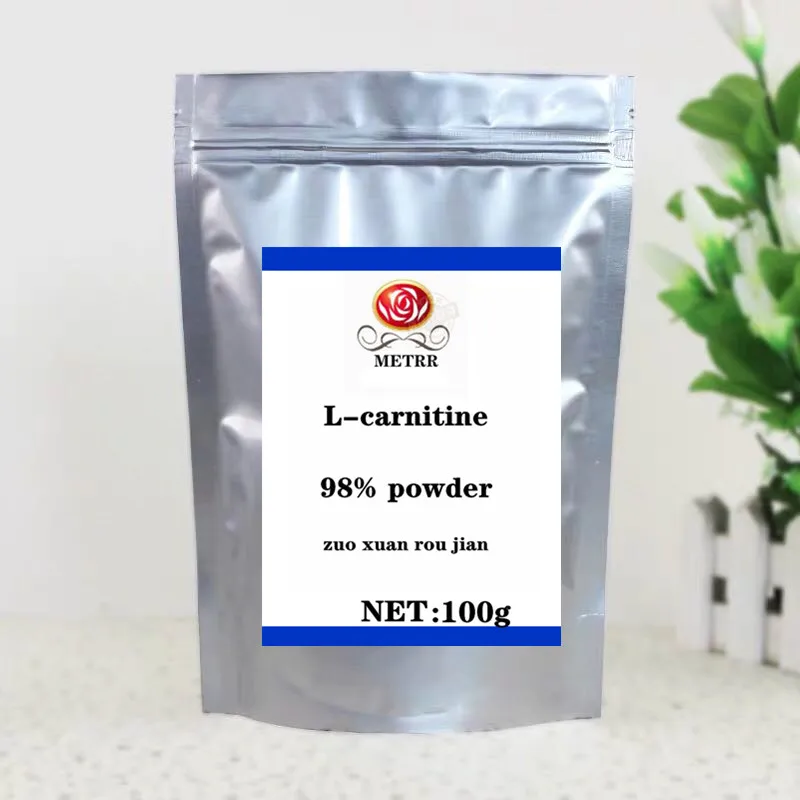 100g 100g-1000g Высокое качество Чи-карнитиновый порошок, L-карнитиновый порошок, используемый для того чтобы для похудания жира тела и Вес - Цвет: 100g
