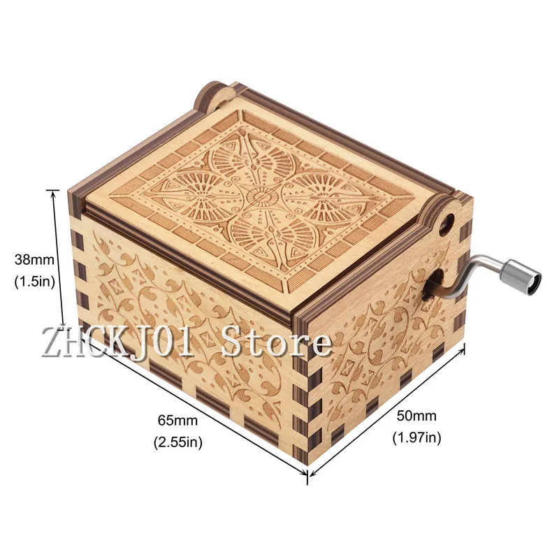 Ты мое солнце музыкальная шкатулка ручной коленчатого дерево Music Box на день