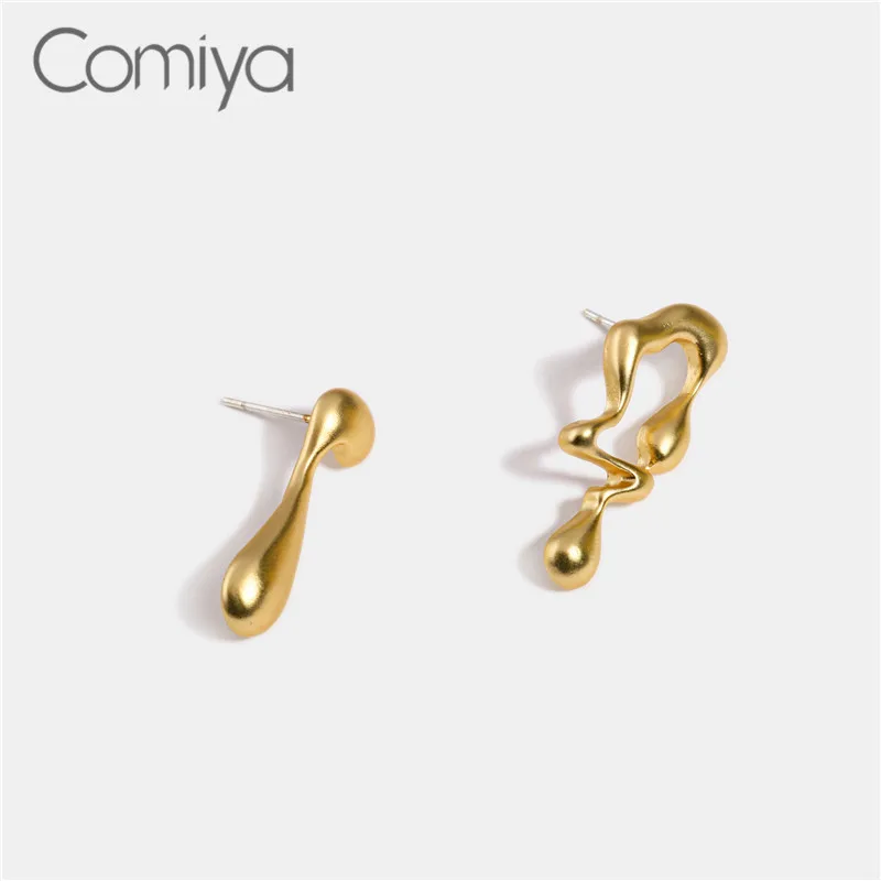 Женские длинные висячие серьги Comiya подвески из сплава золотого