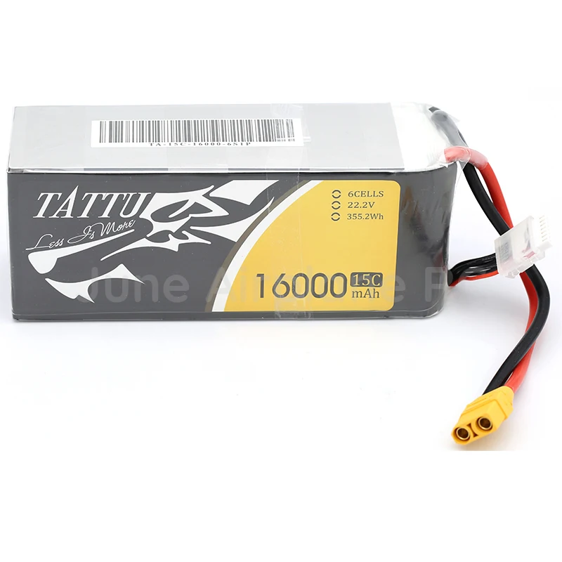 TATTU 16000mAh 15C LiPO батарея Burst 30C для большой нагрузки Multirotor FPV Drone гексакоптер