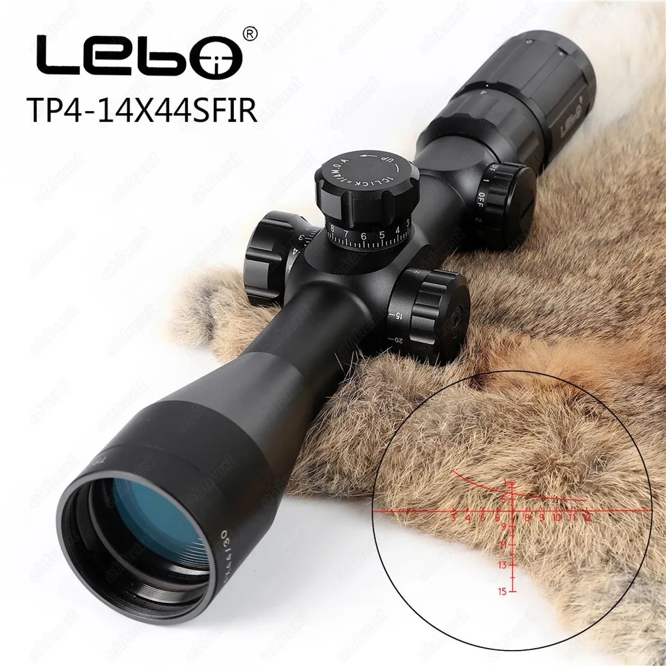 LEBO TP 4-14X44 SFIR красный освещенный прицел для стрельбы охотничий | Спорт и