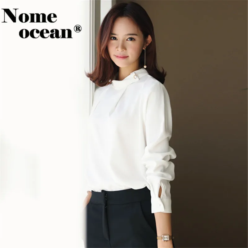 Button-up Collar Women's Blouses Asymmetric Ruffle Shoulder Design Long Sleeve Shirts for Women 2018 Autumn Tops Shirt M18080710 |