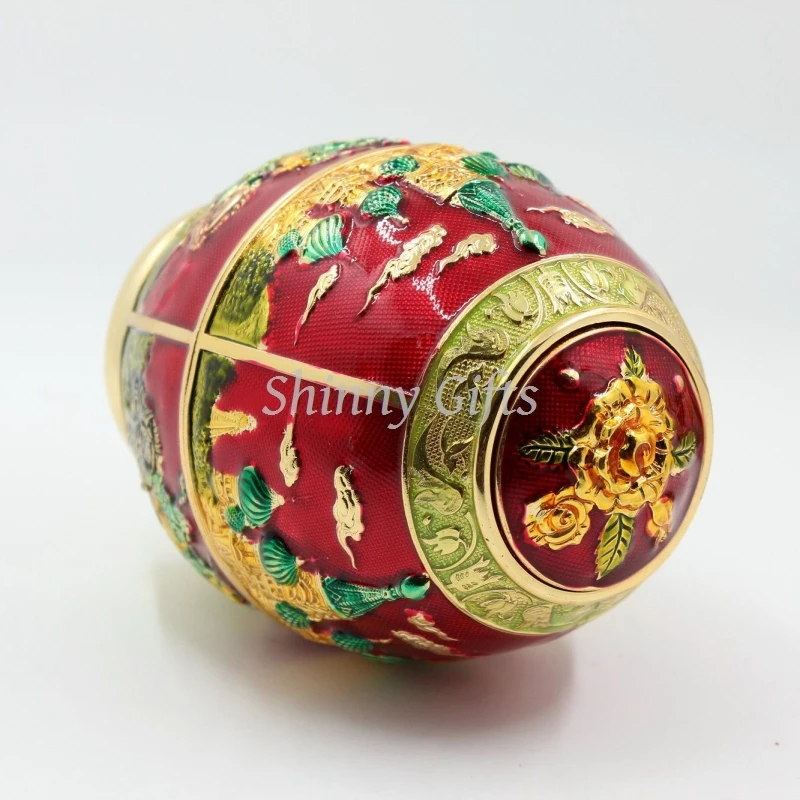 Русский замок Дизайн Фаберже Эмаль Яйцо зубочистка держатель случайный