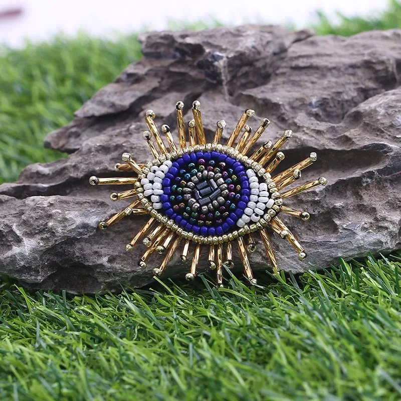 Sehuoran брендовые этнические длинные серьги с кисточками для женщин Boho Eye Beads дизайн Висячие серьги женские массивные украшения Oorbellen подарок