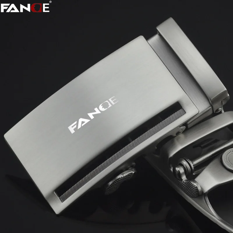 

FANGE men belt leather belt men automatic buckle high quality male Fashion jeans chain stretch solid luxury brand white FG3530W