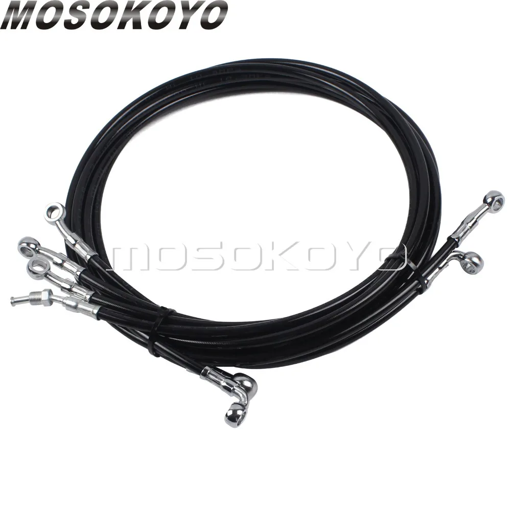 Мотоцикл 10 &quot 12&quot Руль удлинитель кабеля Жгут проводов для Harley Touring 2014 2017 руль ABS