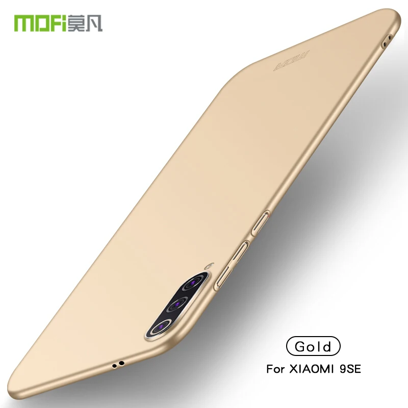Золотой Чехол MOFI для Xiaomi Mi 9 SE 5,9" задняя крышка полная защита жесткий чехол PC Fundas чехол для телефона s оболочка для Xiaomi Mi 9 SE - Цвет: Золотой