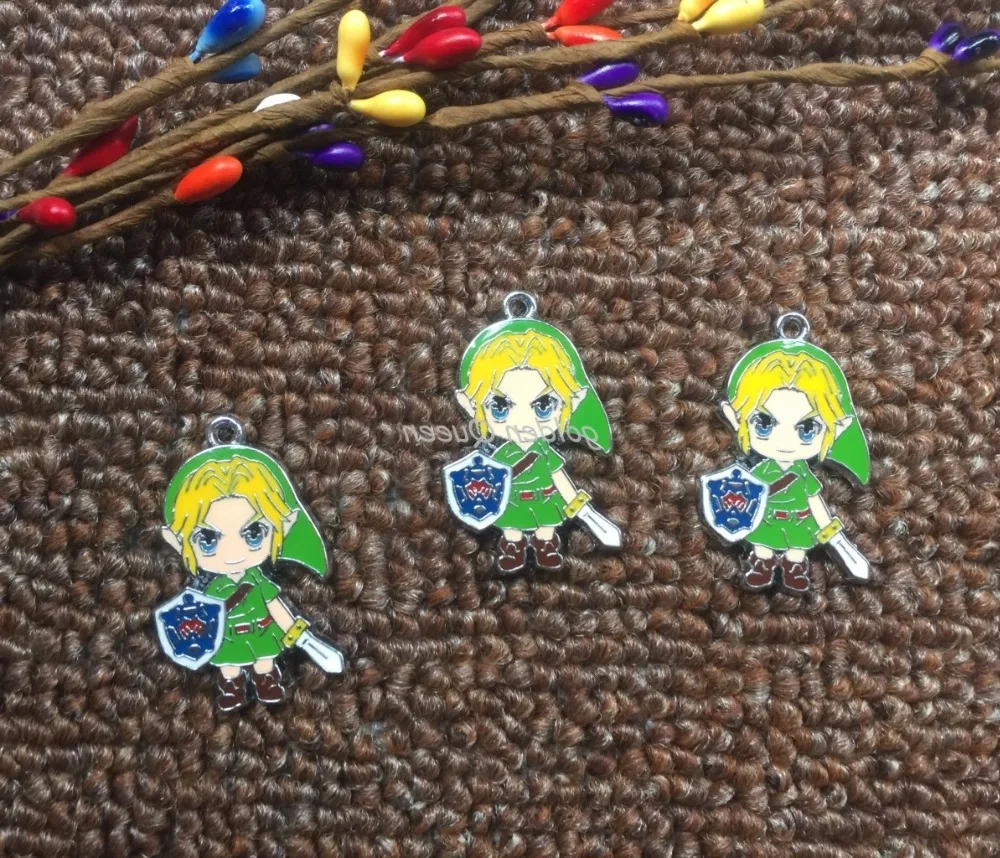 20 шт. металлические подвески из мультфильма Зельда|charm pendant diy|charm pendantmetal charm pendants |