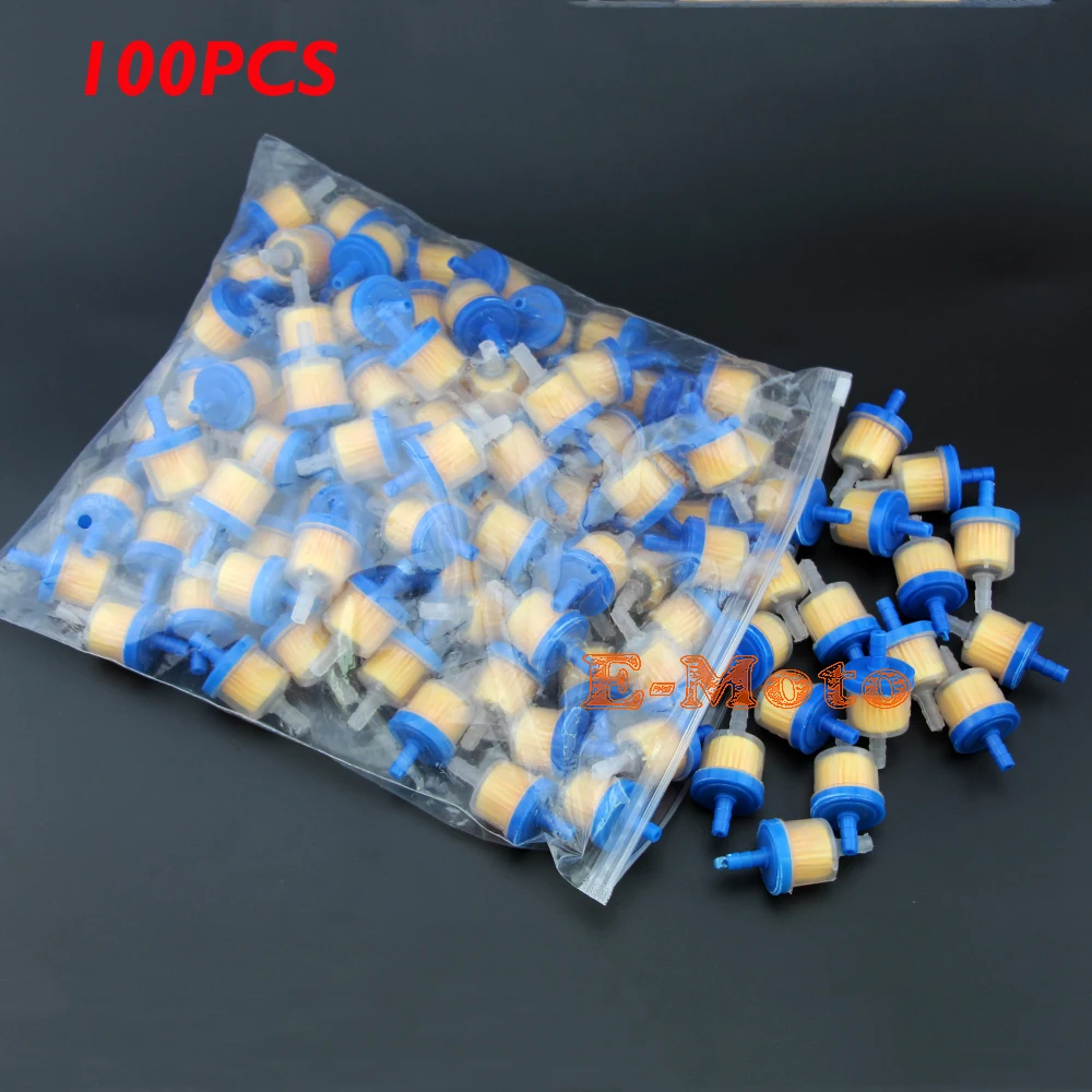 Новинка 100 шт. универсальные топливные газовые фильтры для мотоцикла картинг ROKETA