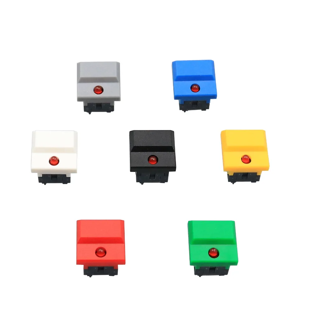 2 шт. PB86 B1 Singal лампа мгновенный 6Pin SPDT PCB широкая крышка Кнопка Такт переключатель