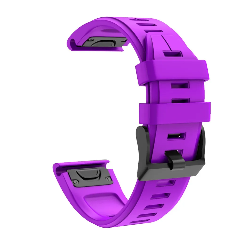 Purple Силиконовый ремешок на запястье для мужчин, Т-образный ремешок для Garmin Forerunner 945, Смарт-часы, спортивные роскошные часы, браслет для женщин и мужчин 19Jun21 - Цвет: Purple