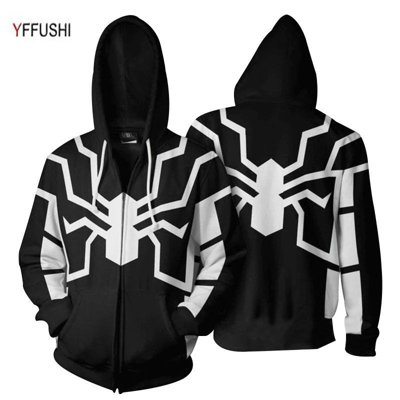 YFFUSHI Новое поступление мужская 3D куртка на молнии модное пальто с 3d принтом