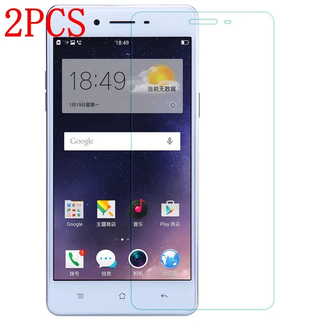 2 шт закаленное стекло для OPPO F1 A35 Защитная пленка экрана стекло|Защитные стёкла и