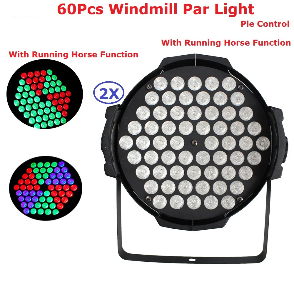 Лидер продаж 2019 светодиодный прожектор Par Can 60X3W RGB 3 в 1 Light DMX контроллер для