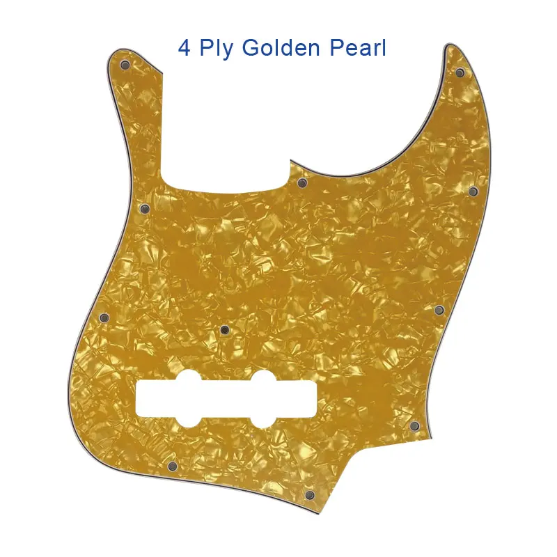 4Ply Golden Pearl Pleroo пользовательские гитарные части-для MiJ Jazz Bass Сделано в Японии гитары накладки царапины пластины - Цвет: 4Ply Golden Pearl
