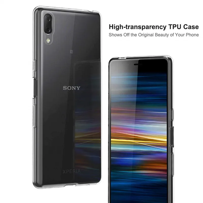 Чехол для Sony Xperia L3 чехол Мягкая силиконовая прозрачная задняя крышка телефона L 3
