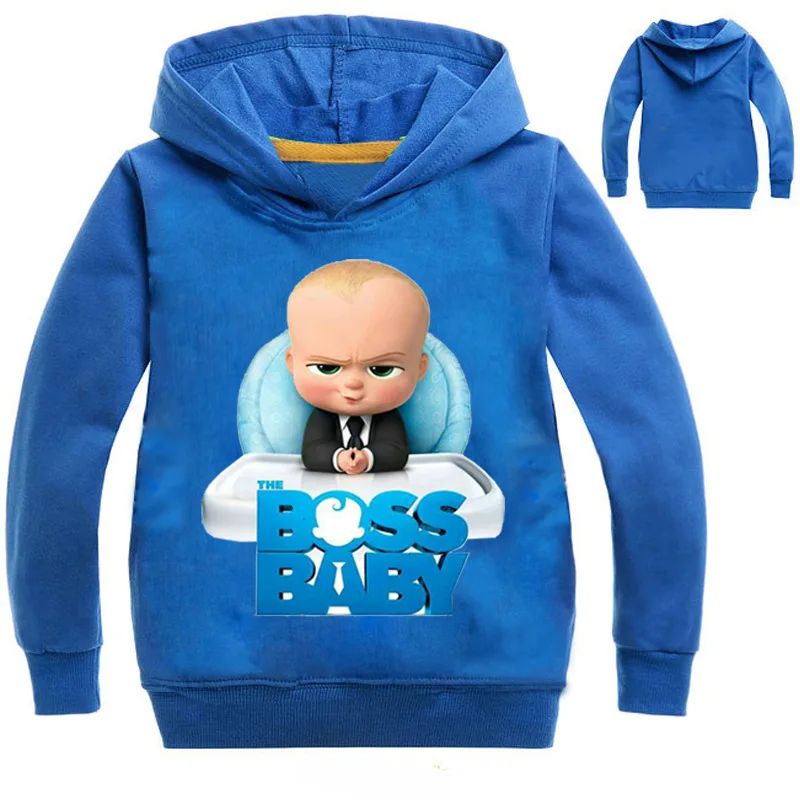 Весна 2019 BOOSBABY детские толстовки из чистого хлопка повседневная спортивная