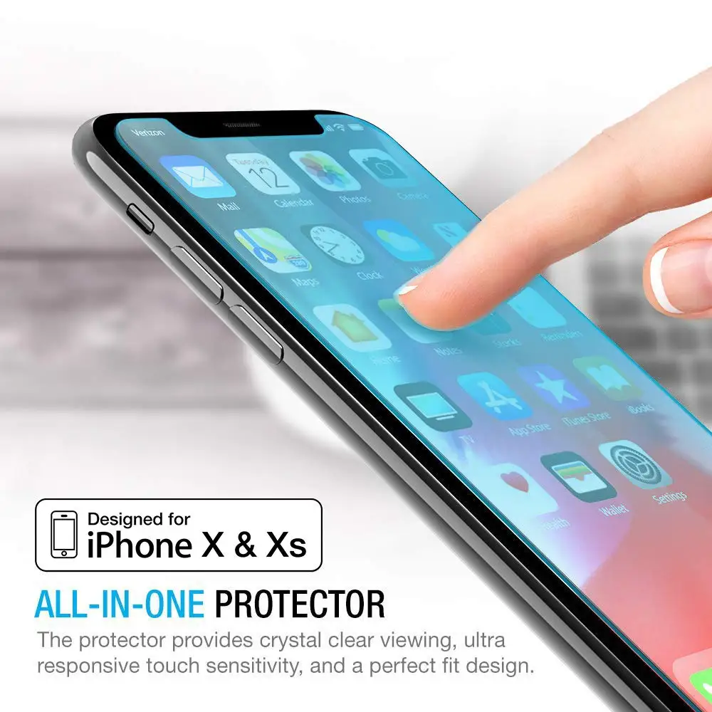 Закаленное стекло 9H с защитой от синего света для iphone X XR XS MAX Защита экрана 5 5C 5S SE 6