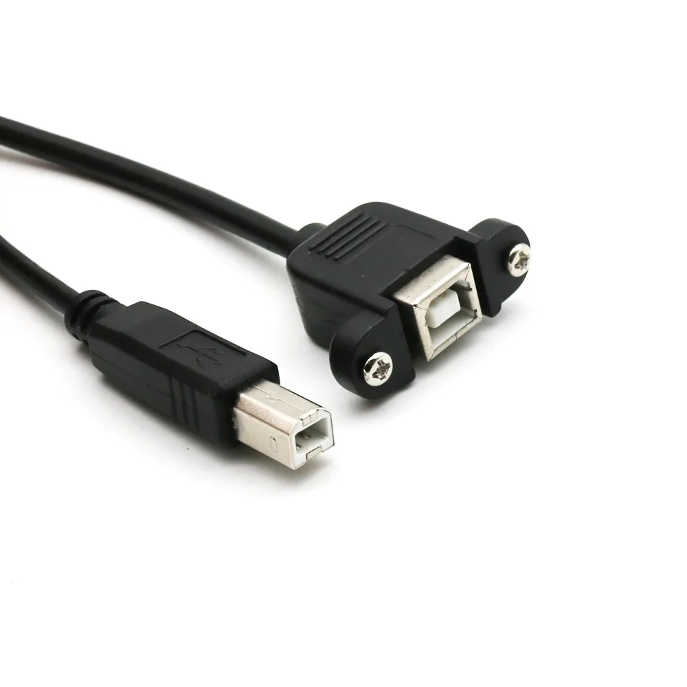 1x USB 2 0 B папа к гнездо Панель Крепления для принтера удлинитель Кабель шнур 30 см/50