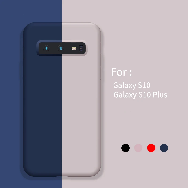 Силиконовый чехол для телефона samsung Galaxy S10 Plus тонкий матовый мягкий S9 Note 8 9 J4 J6 J7 2017