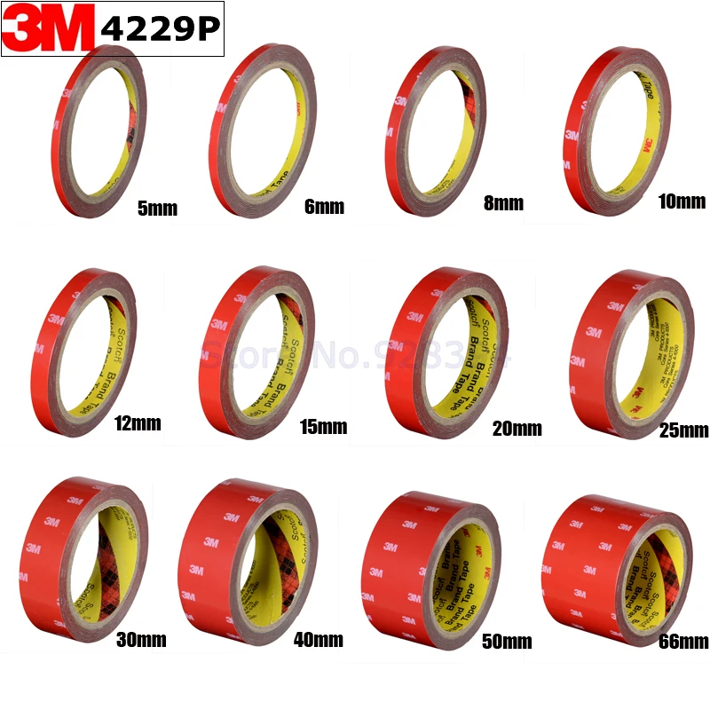 3 м автомобиля скотч двухсторонний Стикеры акриловая поролоновая клейкая лента 3M