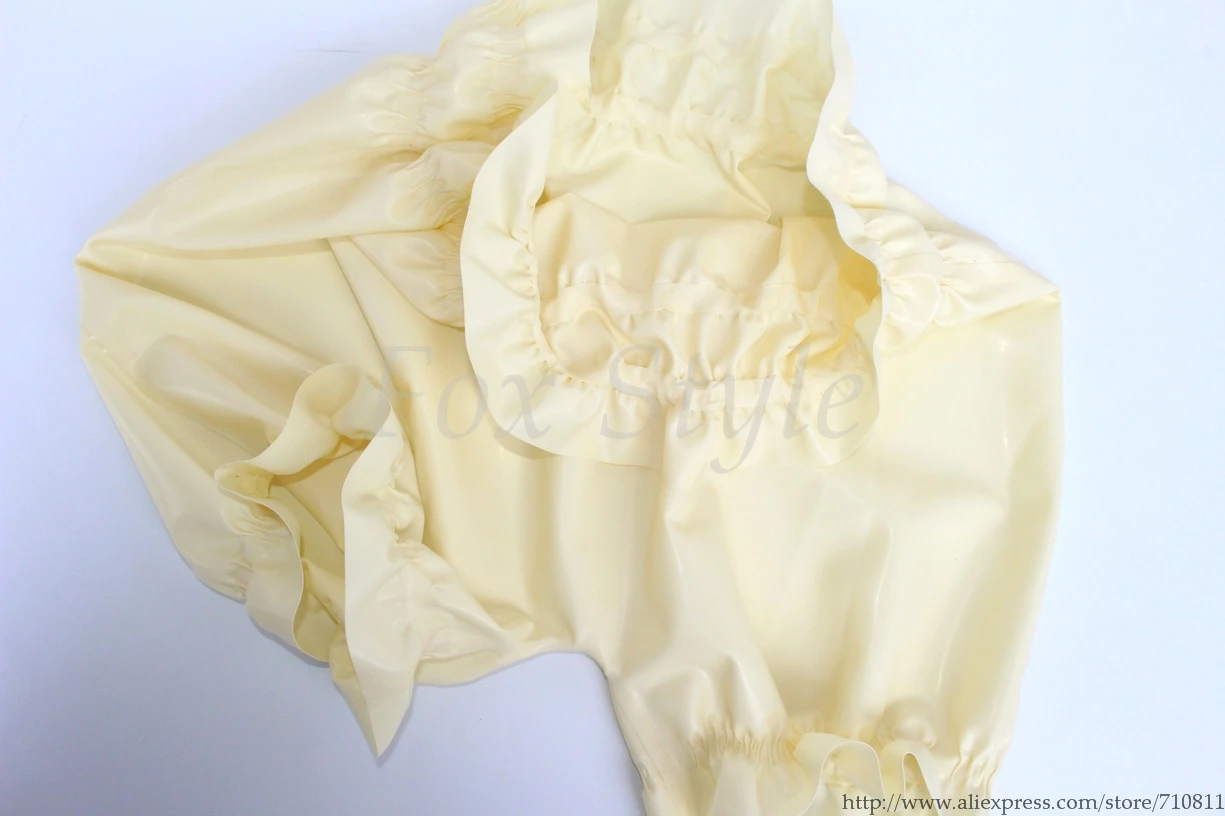 Мужское сексуальное белое нижнее белье латексные шорты резиновые боксеры