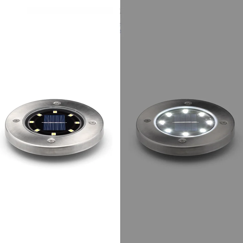 8 Светодиодный светильник на солнечной батарее напольный садовый ландшафтный ing