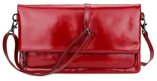 Wine Red COMFORSKIN Роскошная масляная Вощеная кожа Ретро стиль Женская локомотивная Сумка дизайнерская Высококачественная рынок коровья кожа сумка-мессенджер - Цвет: Wine Red