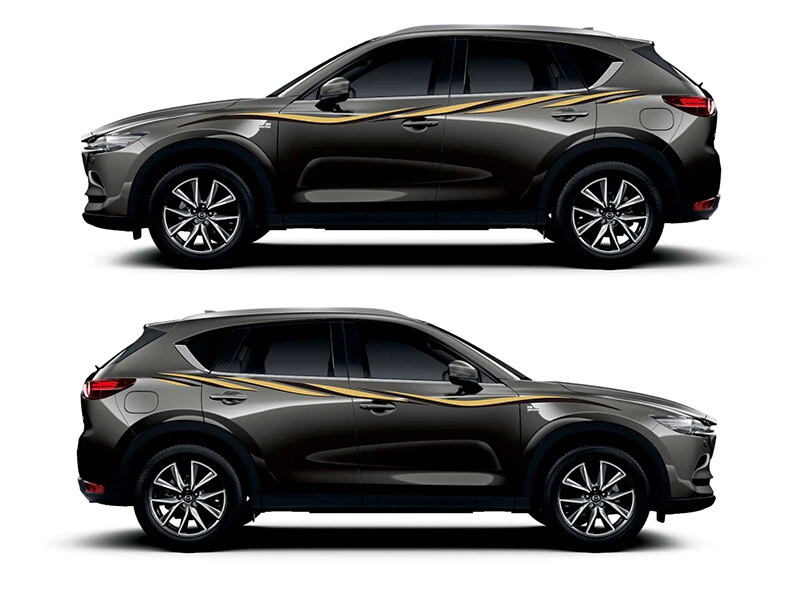 Мир Datong кузова двери боковой Декор Стикеры для Mazda CX-5 виниловая наклейка авто линия талии полосы
