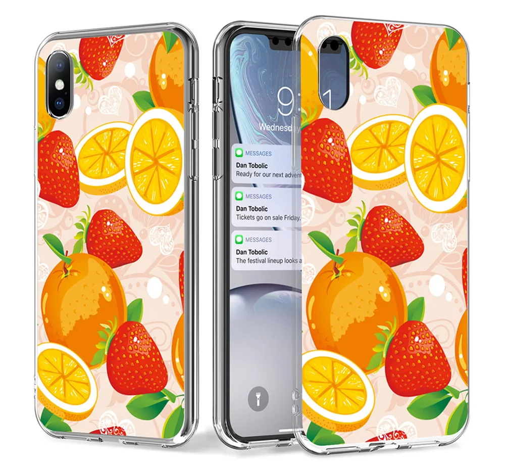 Lovebay чехол для телефона для iPhone 11 Pro 6 6s 7 8 Plus X XR XS Max 5 5S SE Модный милый мягкий чехол из ТПУ с мультипликационным принтом фрукты лимон ананас s