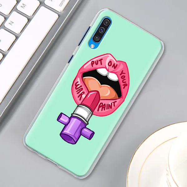 12 Эстетика Минимальный «Girl power» и женских чехол для samsung Galaxy A30 A40 A50 A70 A6 A8 плюс A7 A9 M30 Футляр для телефона - Цвет: 12