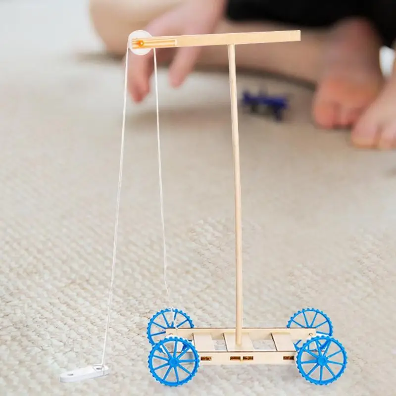 Гравитационная модель автомобиля DIY Детская игрушка образование научный эксперимент деревянная доска Детские творческие DIY игрушки автомобильные подарки для детей день рождения