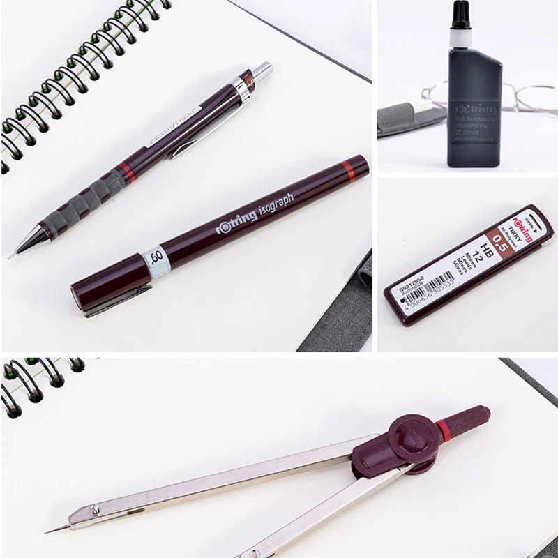 Германия Rotring Stylus Master Набор лайнер/механический карандаш/сменные