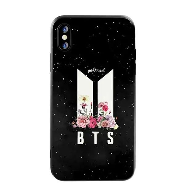 Бренд BTS милый мультяшный BT21 силиконовый чехол для iPhone X XS MAX XR Love yourself 5 5S SE 6 6splus 7 8