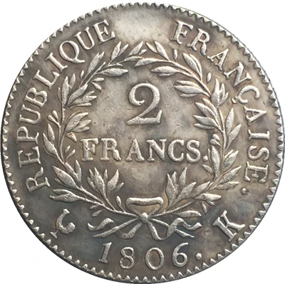 Франция Наполеон I 1806 K 2 Франка копия монет|france jersey|coin coffee vending machinescoin |
