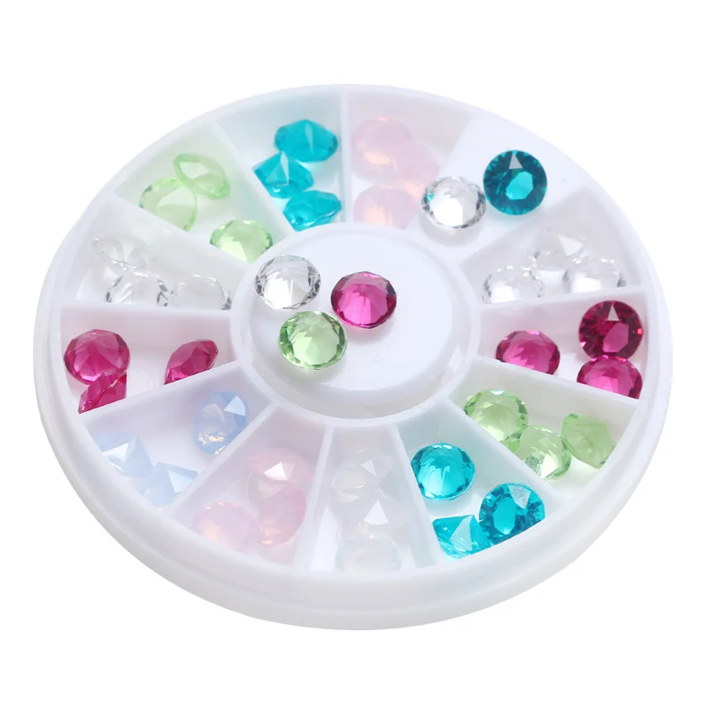 Украшения для дизайна ногтей сверкающие камни из смолы сделай сам наконечники