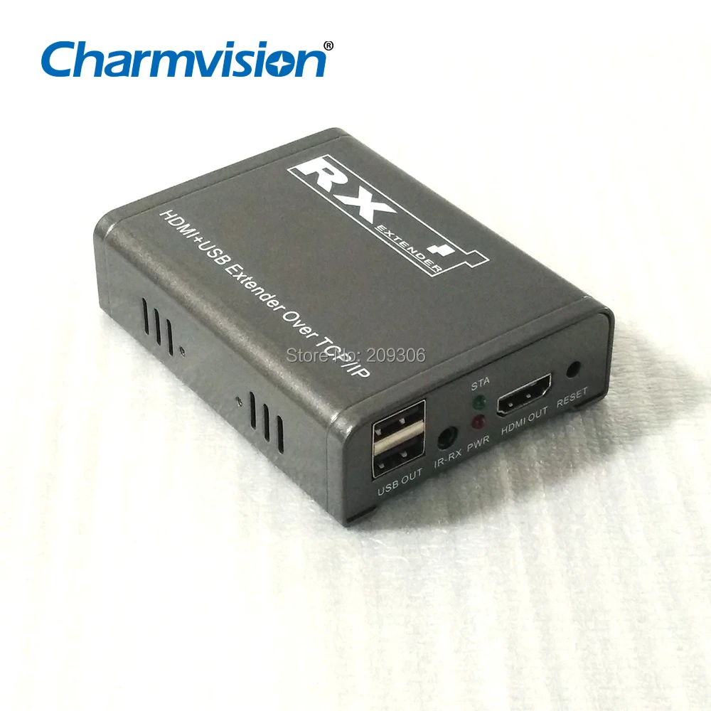 20% off Charmvision IP KVM-120HU 120 м USB HDMI KVM over IP удлинитель сетевого кабеля с ИК-пульт дистанционного управления USB Беспроводной коврик для мыши и клавиатуры