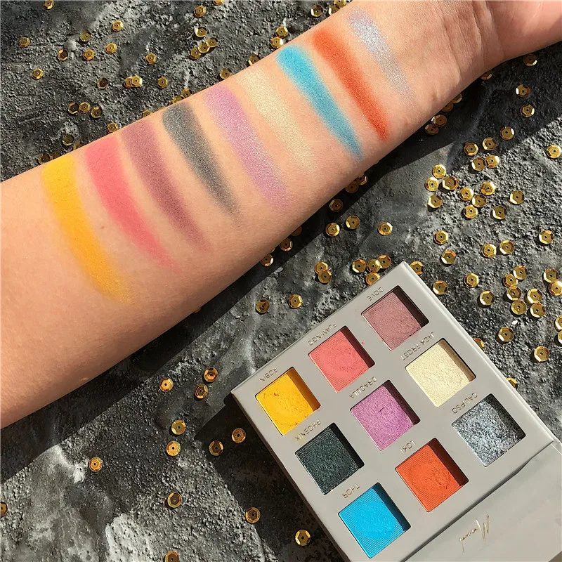 9 colorprofrofessional тени для век Палитра матовый блеск легко носить тени для век Палитра Maquiagem Макияж Палитра теней для век