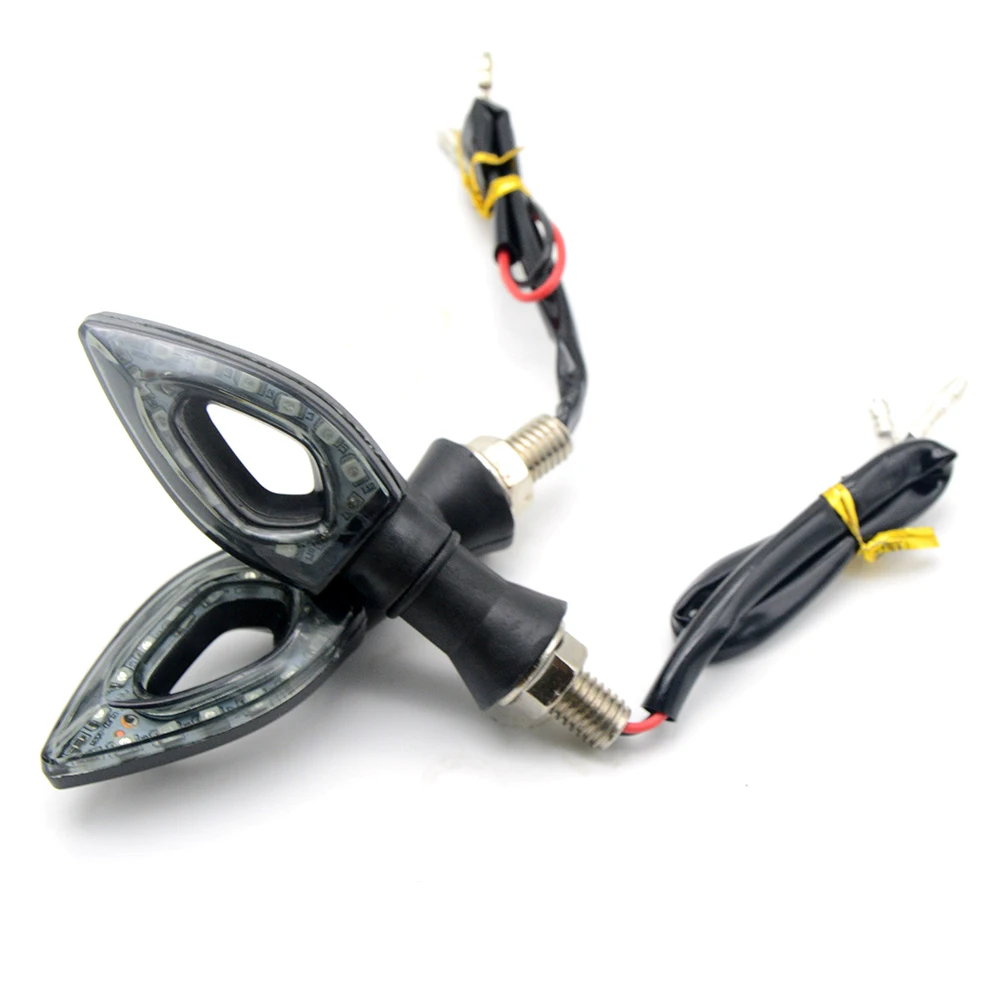 for bmw 2Pcs Flashing Motorcycle LED Turn Signal Light High quality 12 Led Indicator Dual Color Blue&ampAmber Blinker |