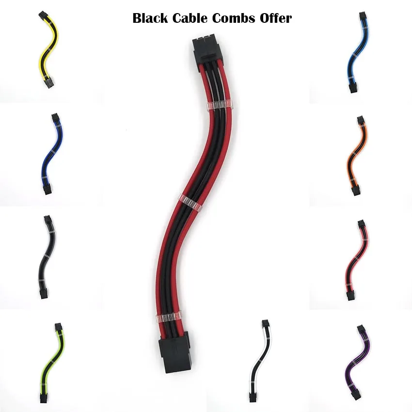 WinKool ATX EPS CPU 8PIN 18AWG штекер гнездо удлинитель питания Встроенный кабель расчески|cpu