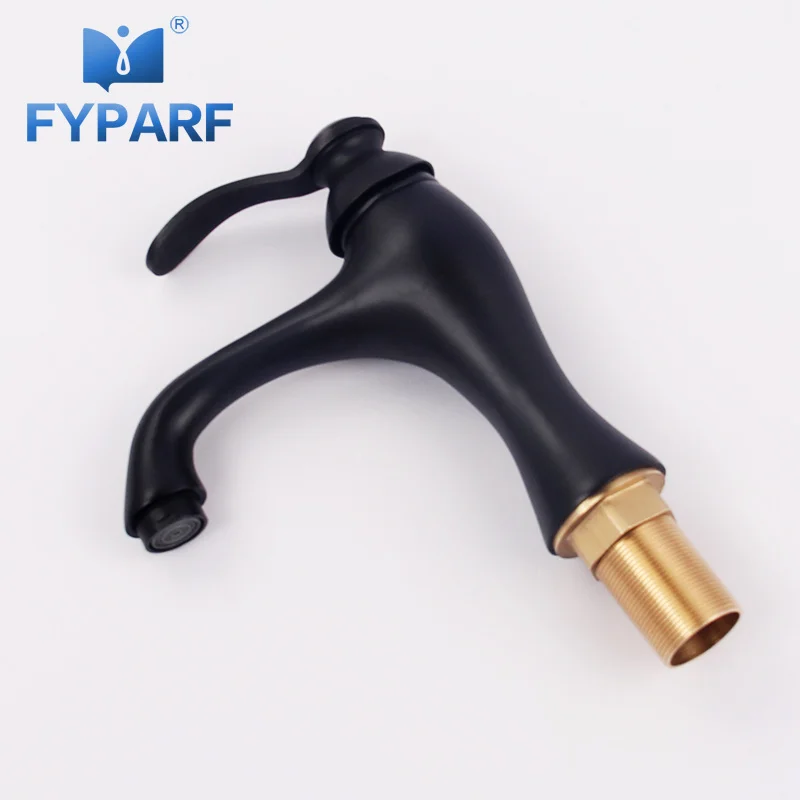 

FYPARF Bathroom Faucet Waterfall Basin Mixer Sink Faucet Water Mixer Cold Hot Black Faucet Water Crane Bathroom Basin Faucets