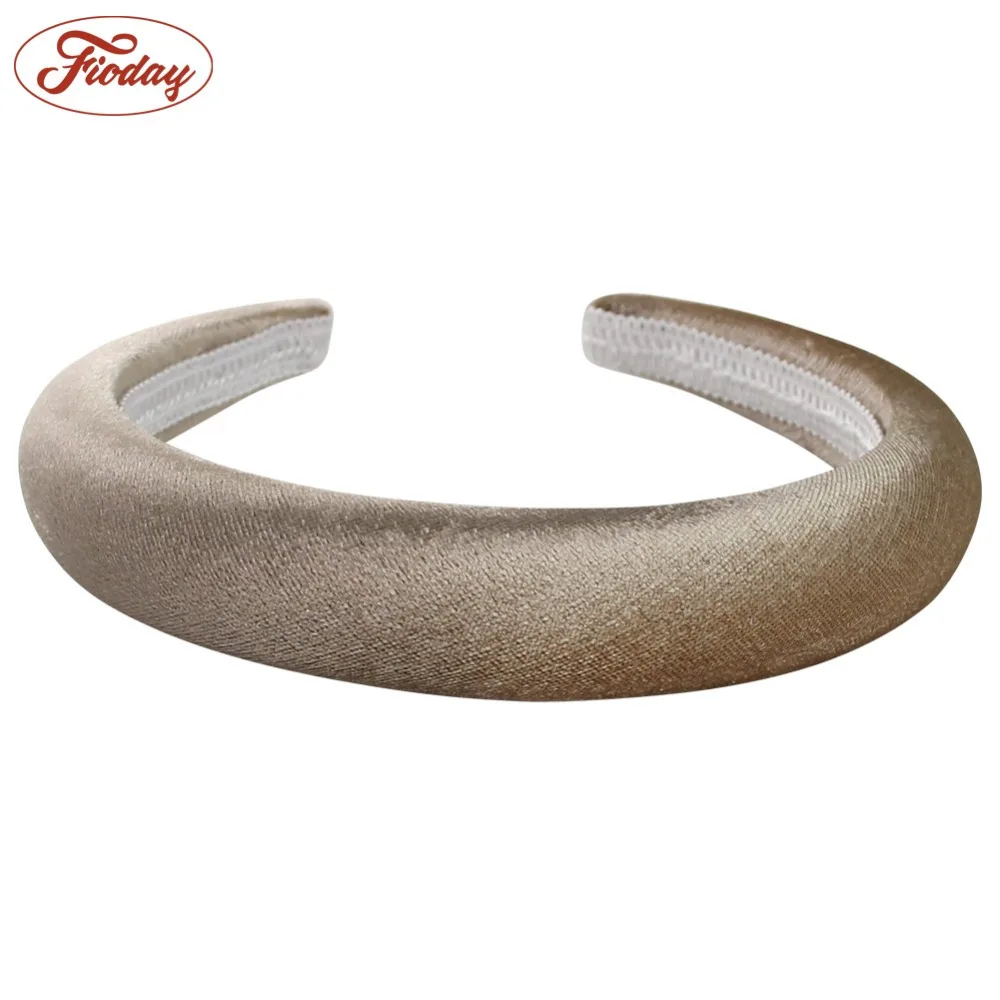 Бархатные обручи для волос с толстой губкой повязки на голову женщин и девочек