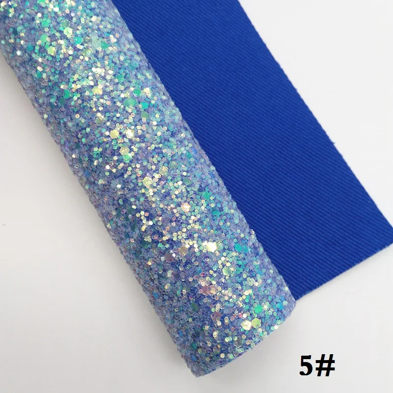 Glitterwishcome 21X29 см A4 размер винил для бантов Кристалл Толстый блеск кожа Fabirc искусственная кожа листы для бантов, GM385A - Цвет: 5