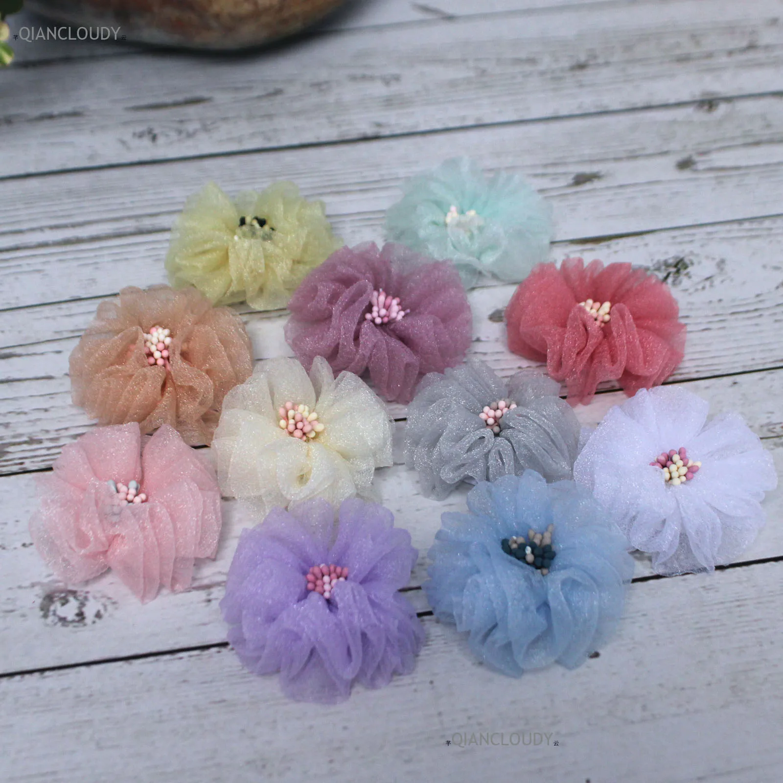 2/20/100 шт Искусственный газовое шелковые головки цветов Свадебные украшения на