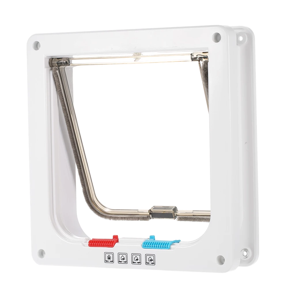 Дверь для домашних животных с 4 ходовой блокировкой умные переключатели дверь